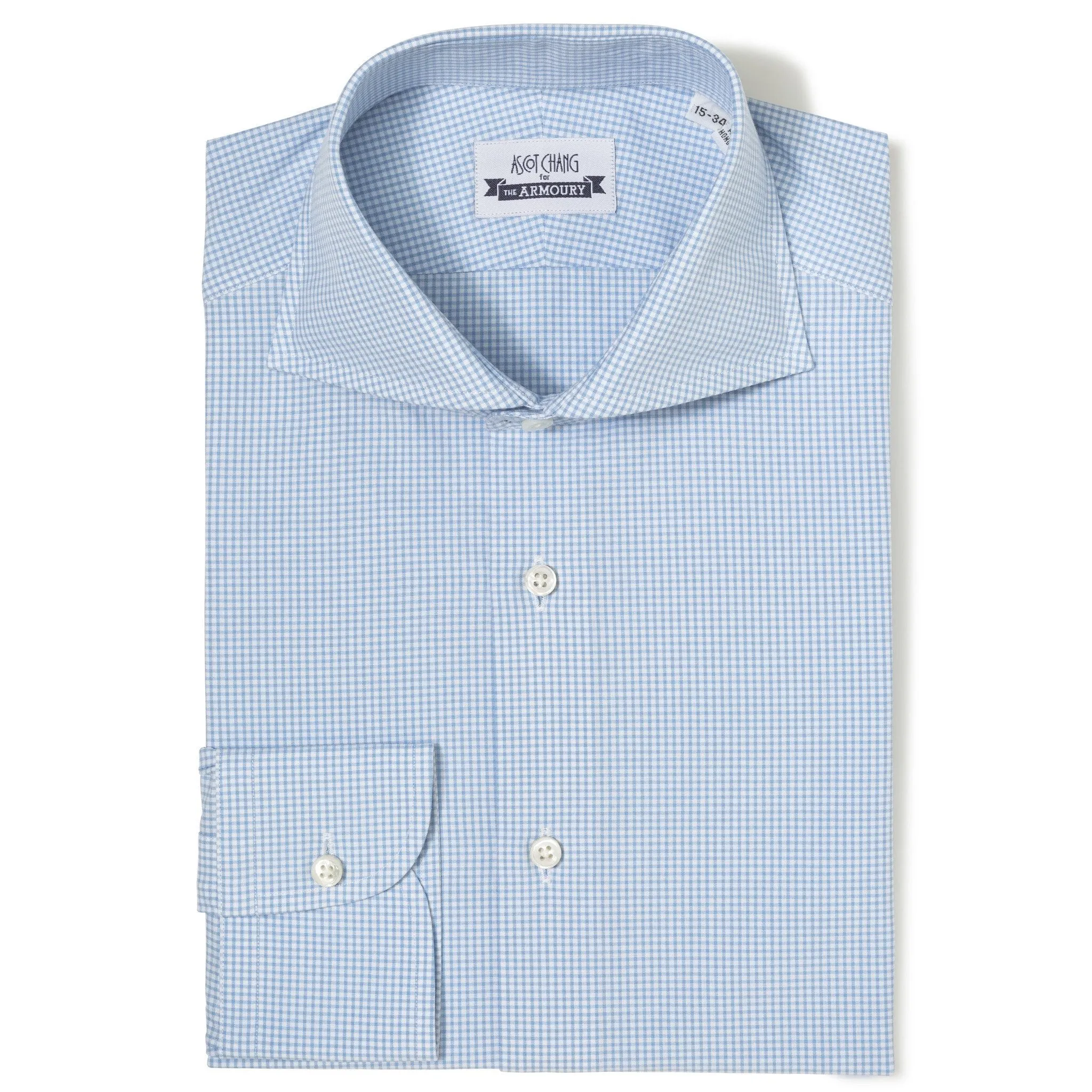 Check Spread Collar Shirt