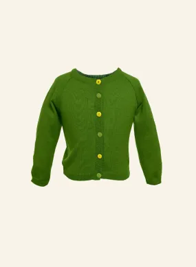 Children's Classic Cardigan - Green