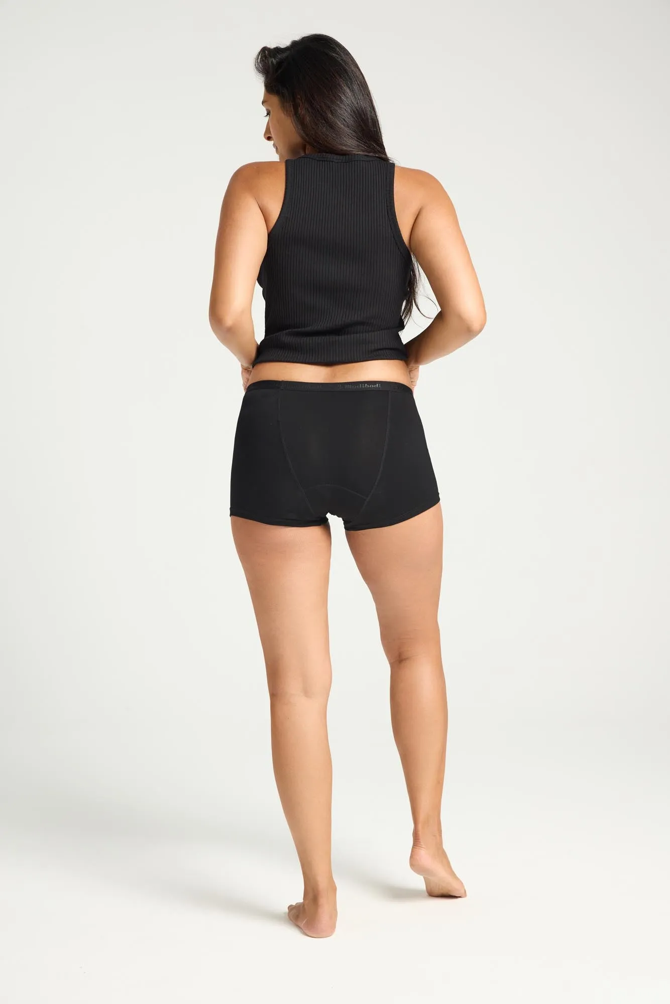 Classic Boyshort Super-Overnight Black