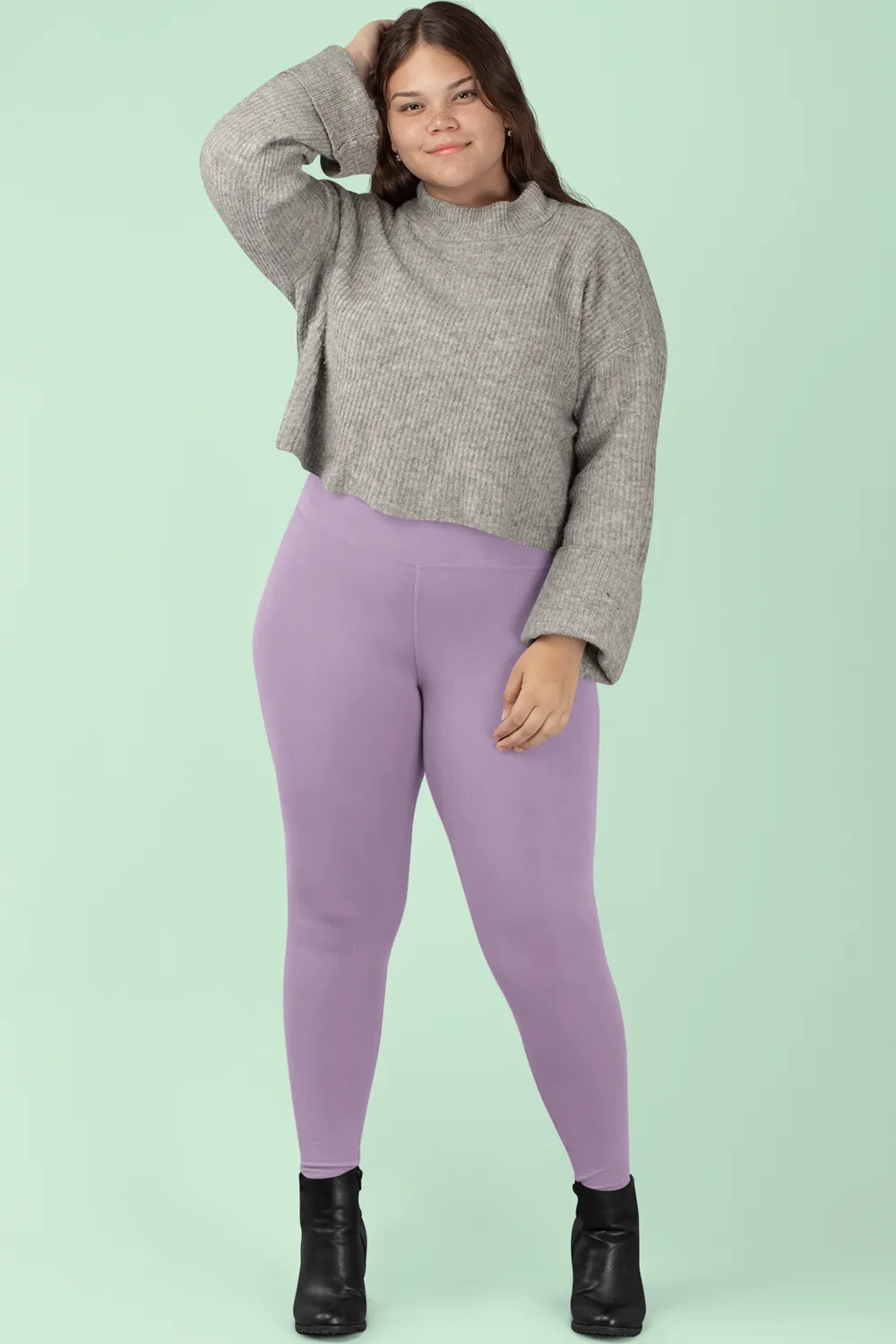 CLASSIC HIGH WAISTED LEGGINGS (Wine)