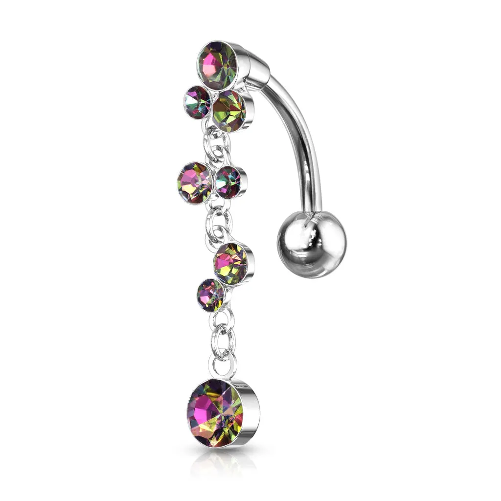 Climbing Wisteria Reverse Belly Piercing