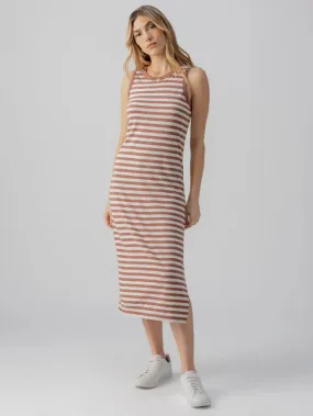 Contrast Trim Maxi Dress