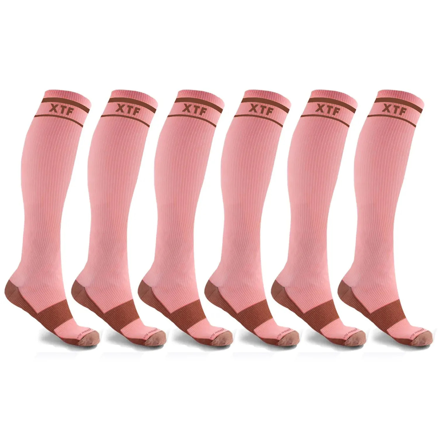 Copper-Infused Graduated Socks (6-Pairs)