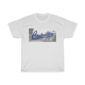 Coverdale Logo w Houses Unisex Heavy Cotton Tee