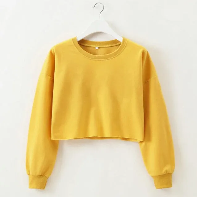 Crewneck Choppie Inn Crop Top Sports