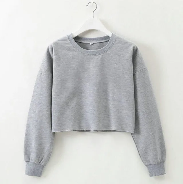 Crewneck Choppie Inn Crop Top Sports