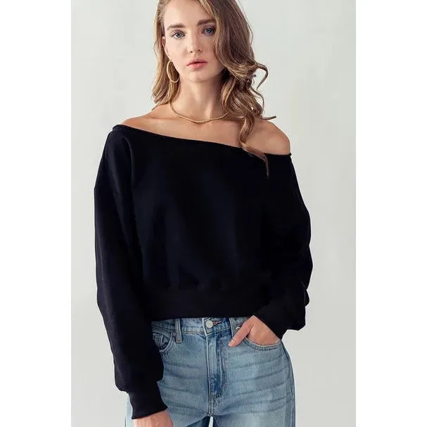 Daisy Sweatshirt - Black