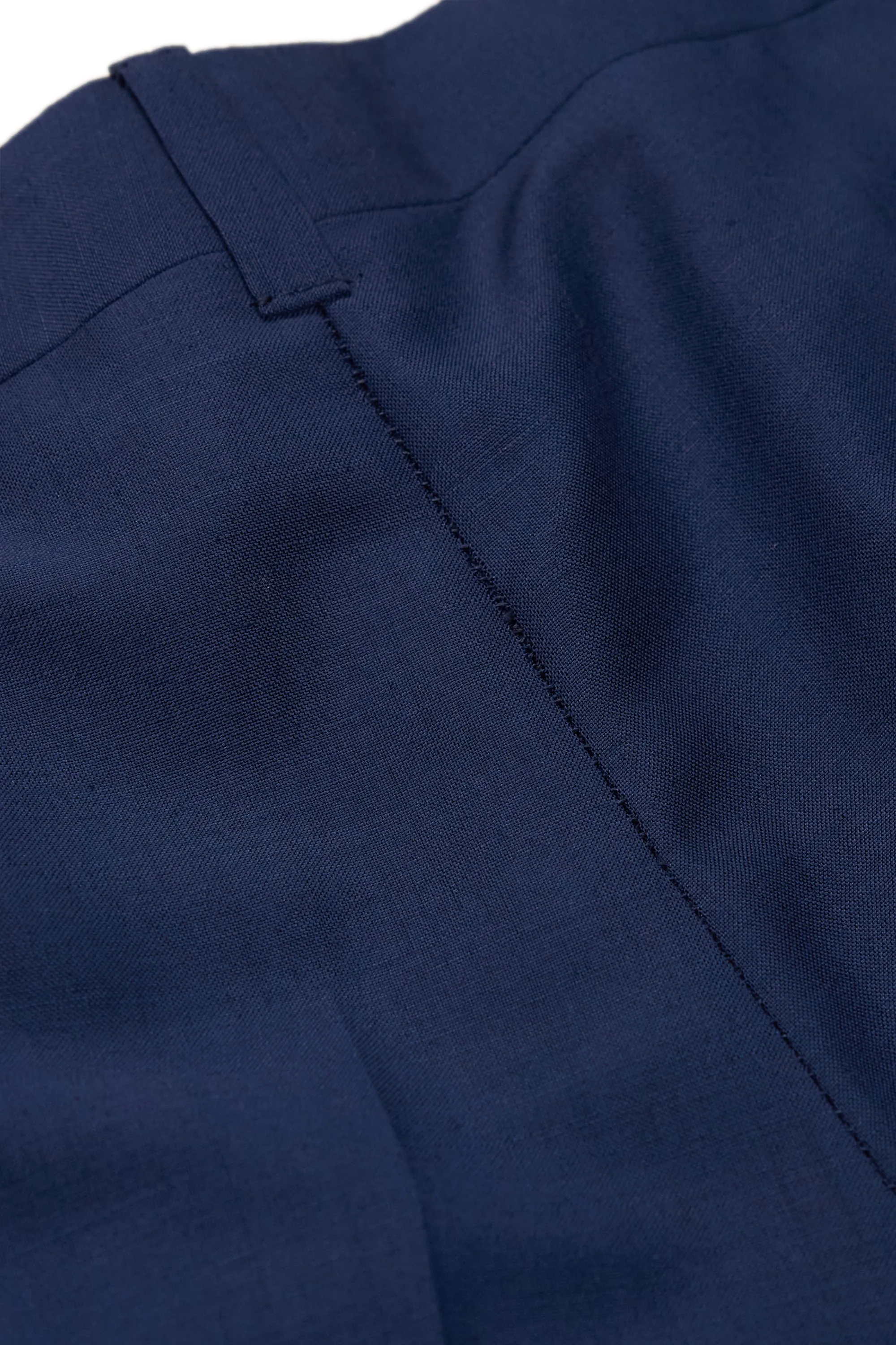 Dalcuore Blue Silk Double Breasted Jacket with Ambrosi Trousers