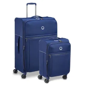 Delsey BROCHANT 2.0 Softsided Luggage Duo - Blue