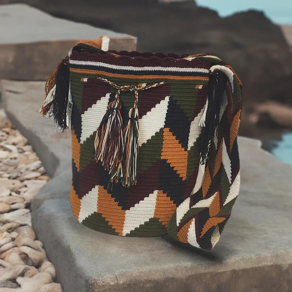 Denver Large Handmade Crochet Wayuu Mochila Bag