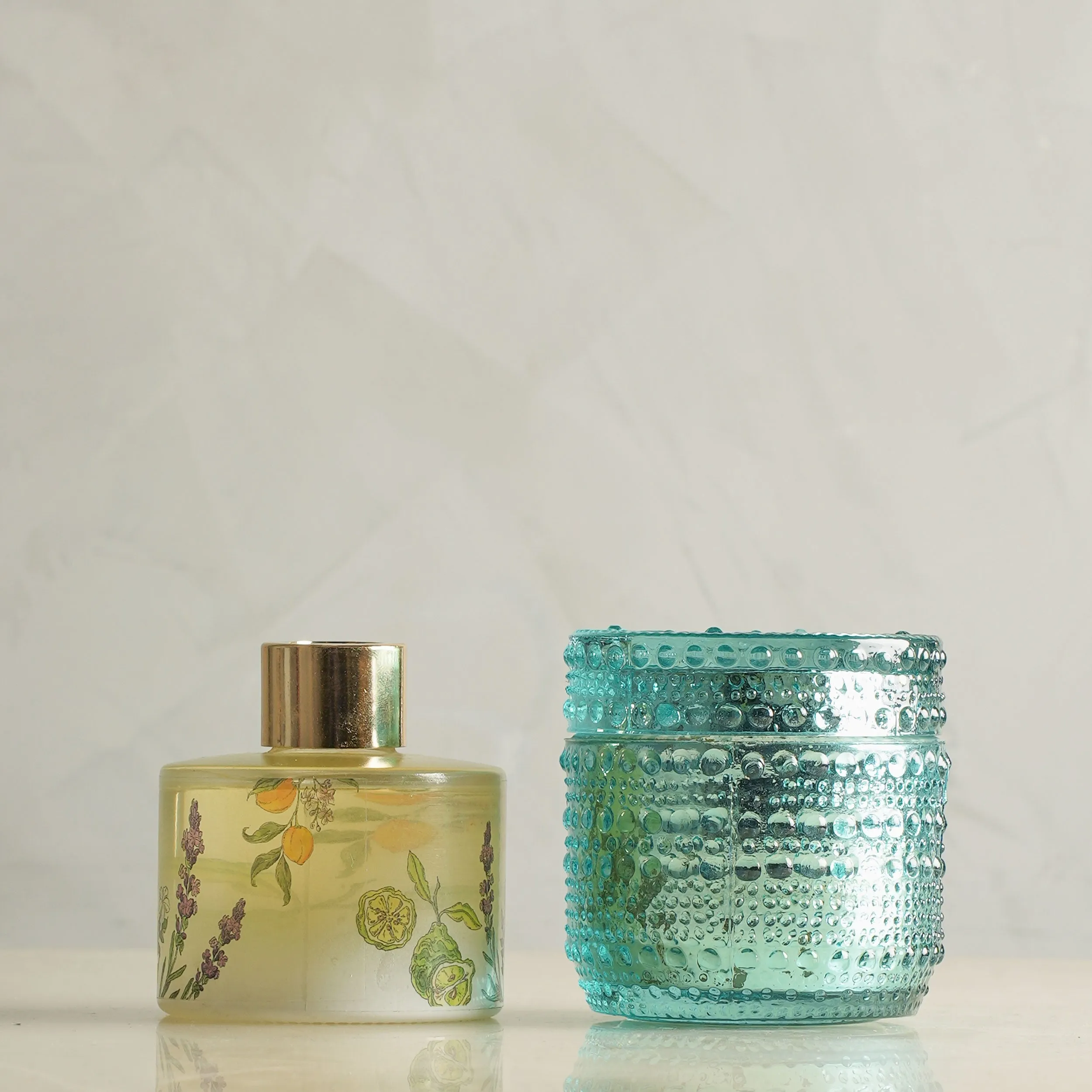 Diffuser & Trinket Jar Blue - Orange Cassis