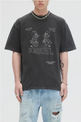 DOMREBEL Comic Pals Tee - Black