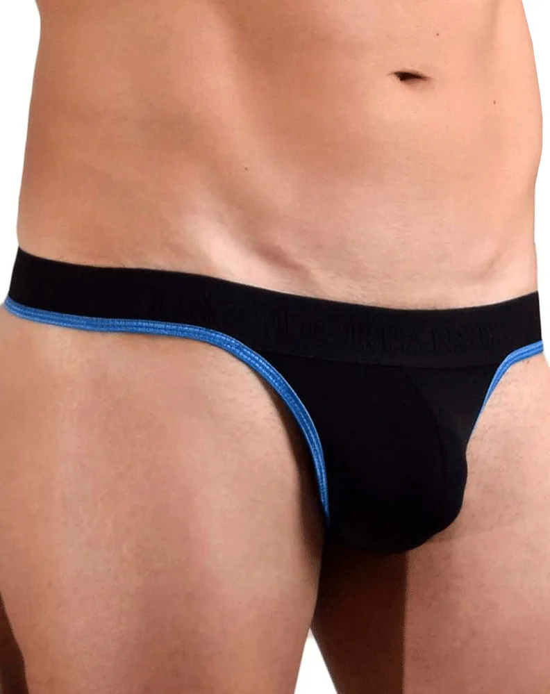 Doreanse 1012-blk Borderline Thongs Black