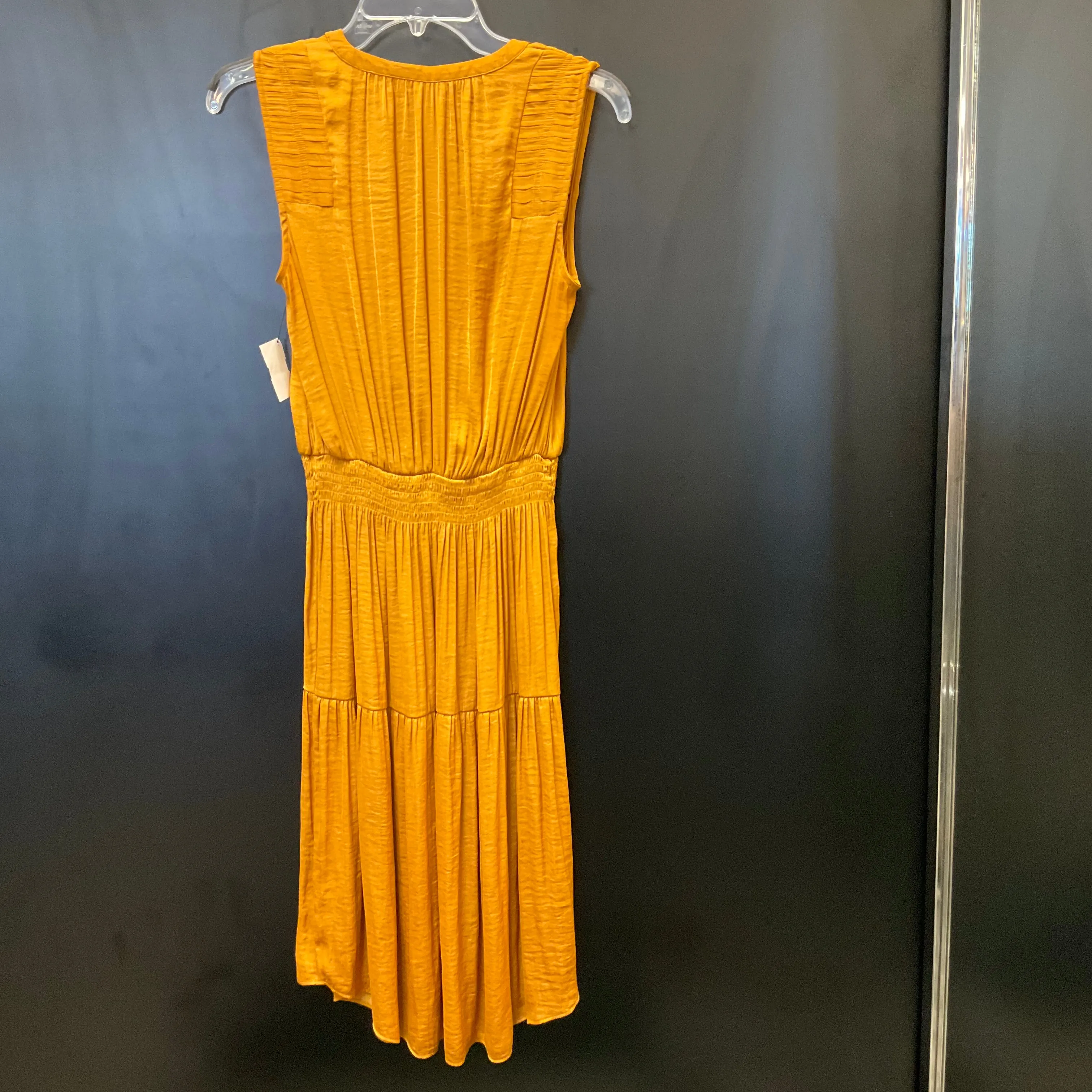 Dress Casual Midi By Simply Vera In Yellow, Size: S