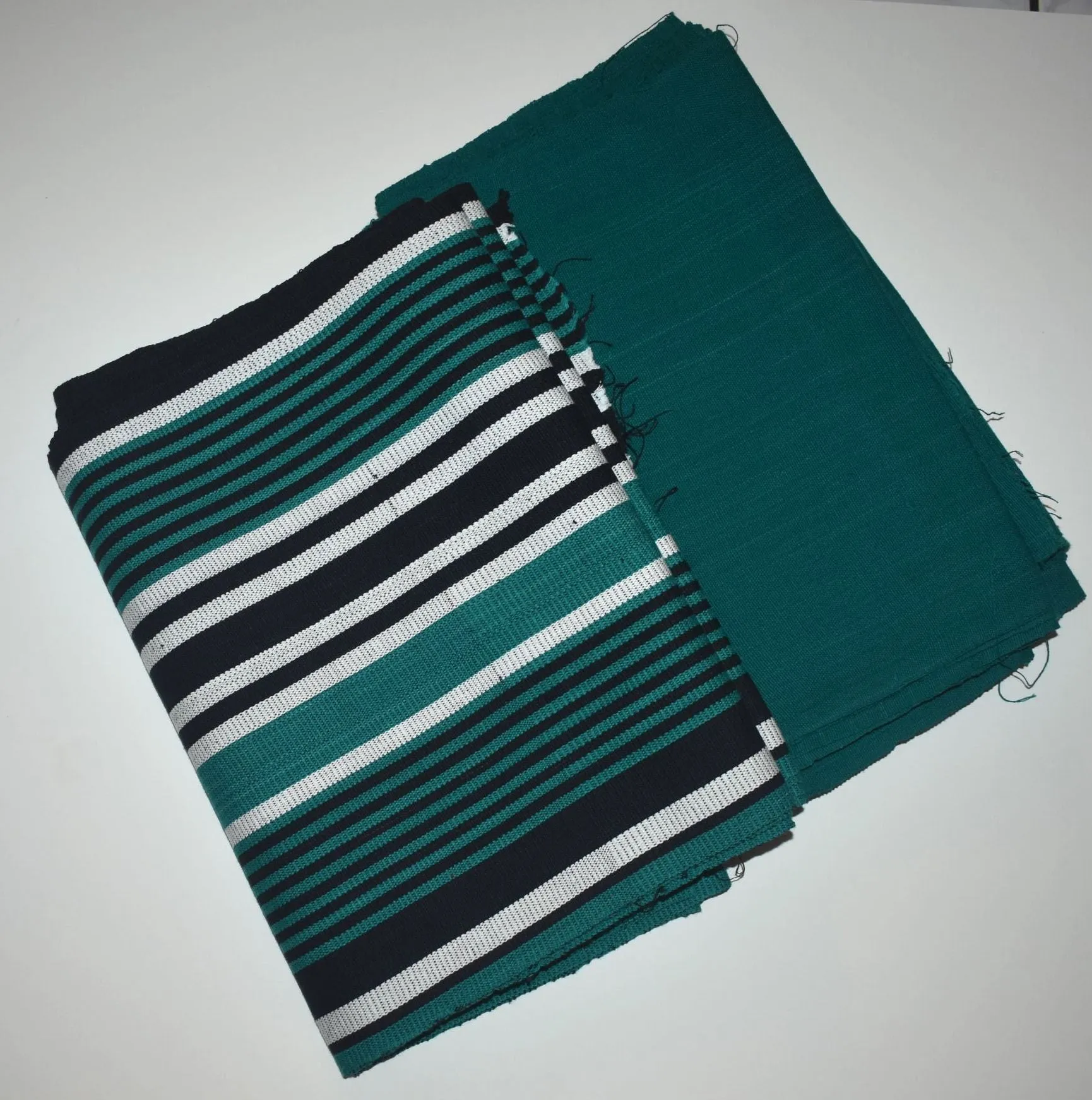 Dual Tone Faso Dan Fani, Green and Black Stripes