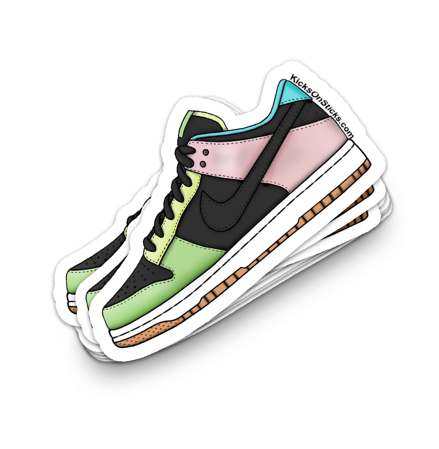 Dunk Low "Free 99 Black" Sneaker Sticker