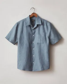 Easy Linen Shirt - Slate Blue