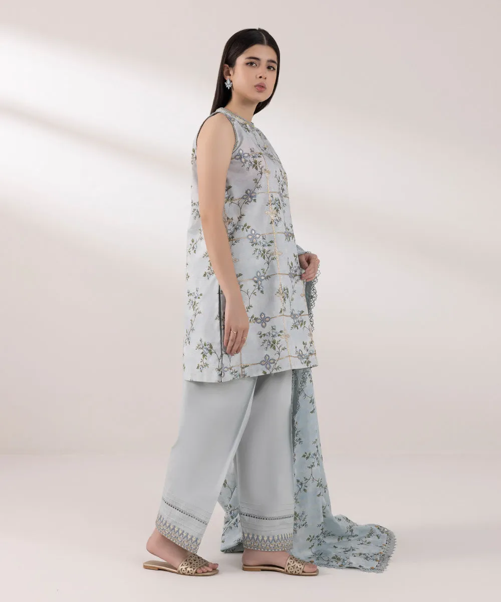 Embroidered Cambric Shalwar