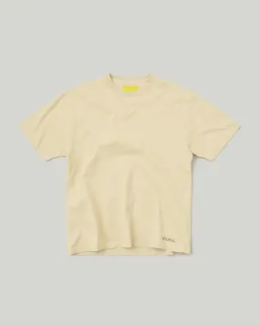 Embroidered S/S Tee Ivory