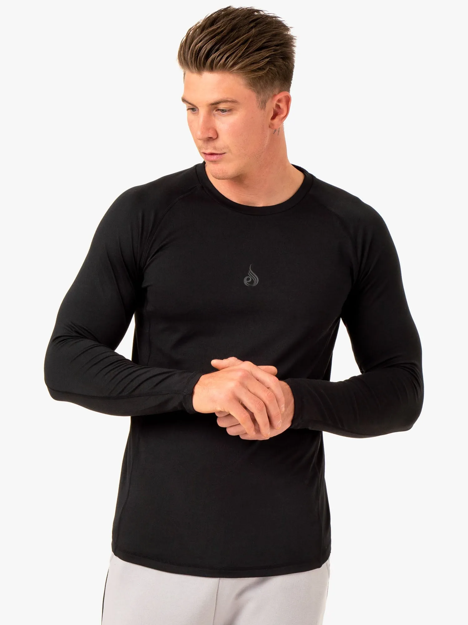 Enhance Long Sleeve Training Top - Black