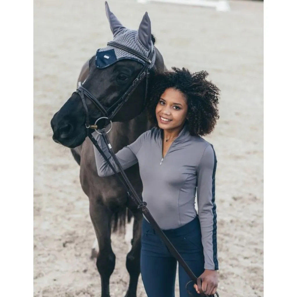 Equestrian Stockholm Long Sleeved Power Top BLUE ASH