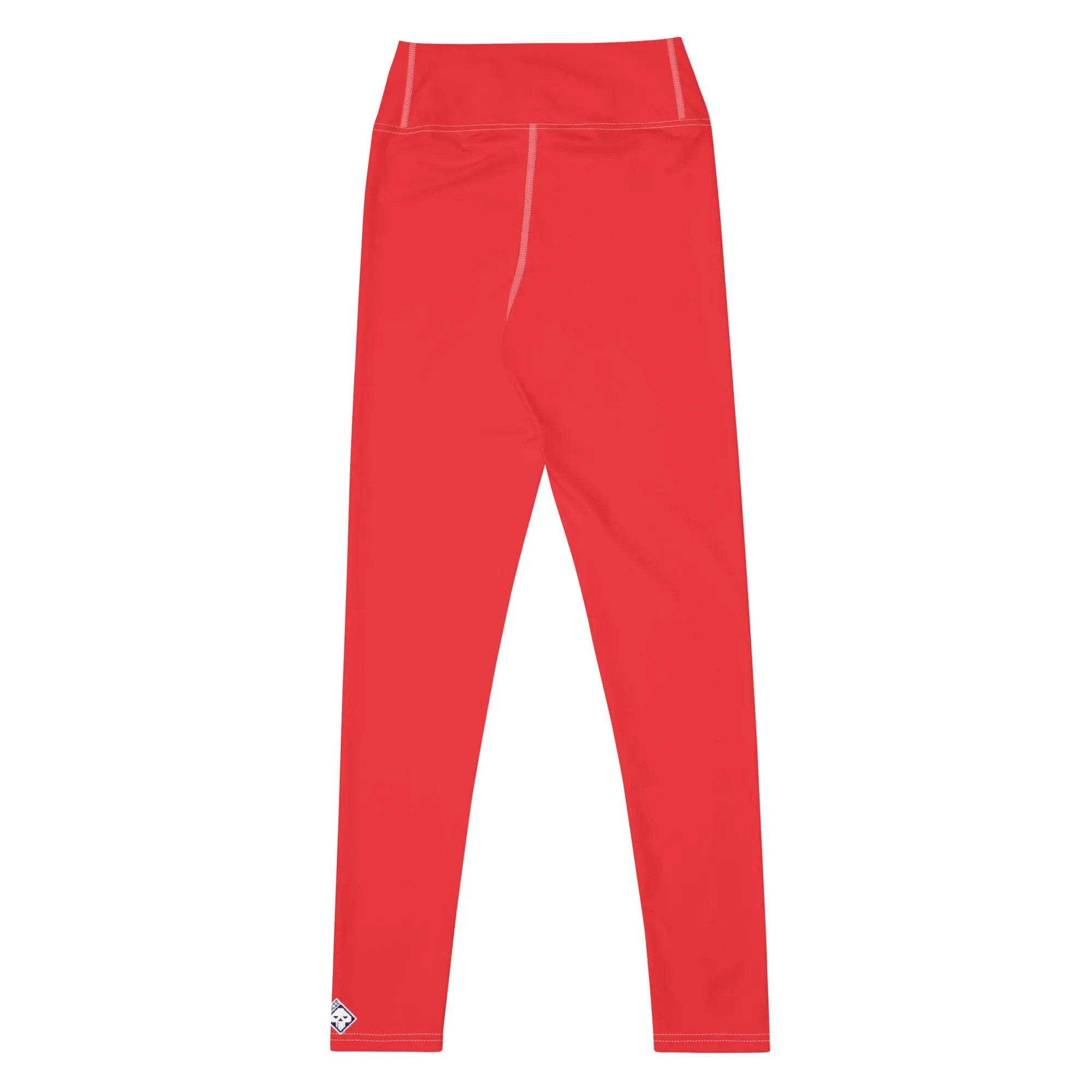 Everyday Comfort: Women's Solid Color Yoga Pants Leggings - Scarlet