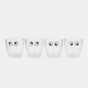 Eyes Set of 4 Duralex Glass Tumblers