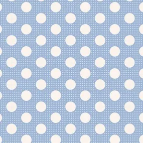 Fabric from Tilda, DOTs Collection, Medium Dots Blue 130002