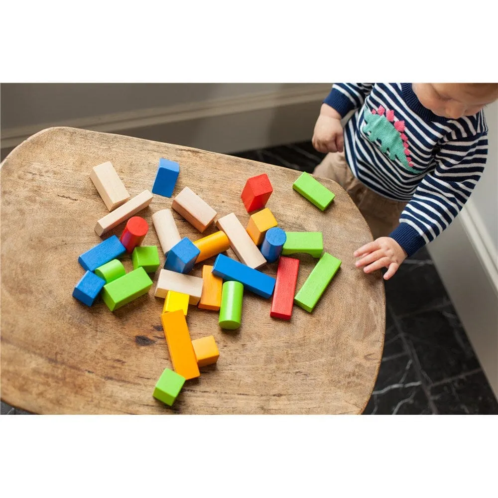 Fat Brain Toys - TimberBlocks 100 Piece Wooden Block Set