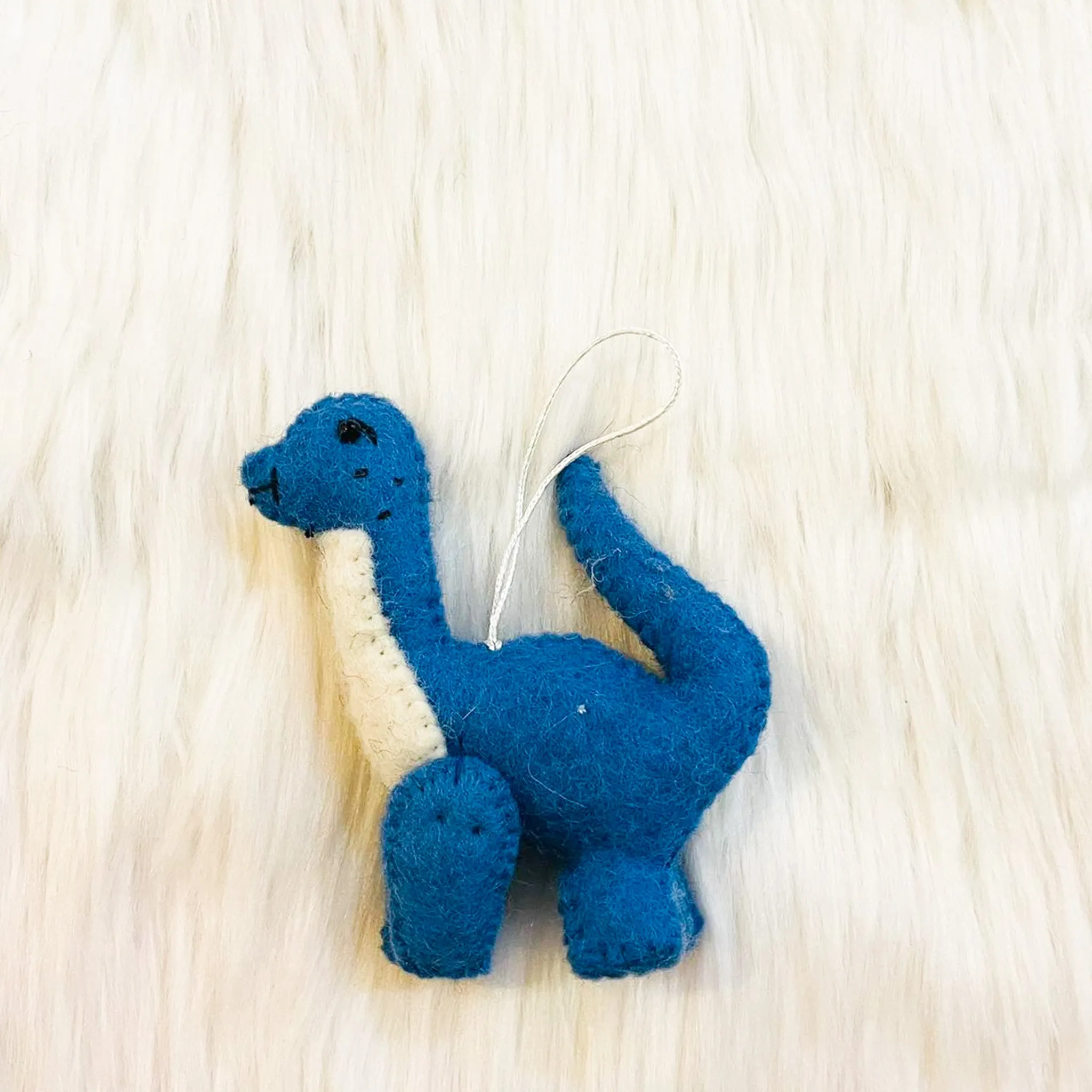 Felt Dinosaur Christmas Ornament