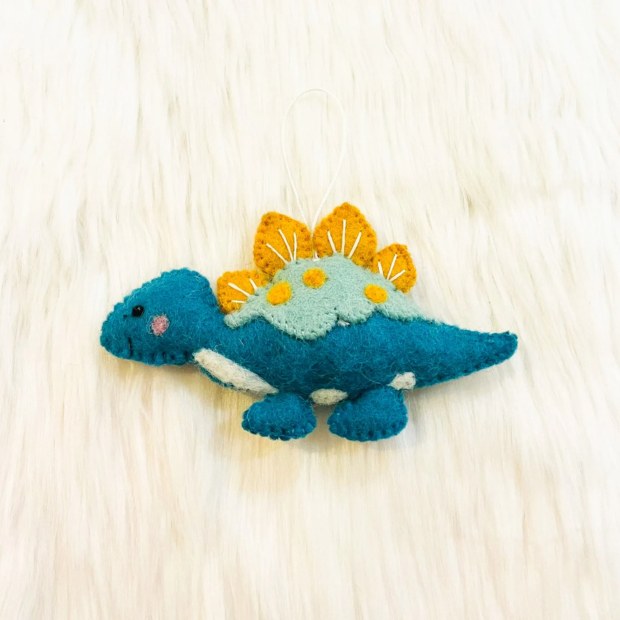 Felt Dinosaur Christmas Ornament