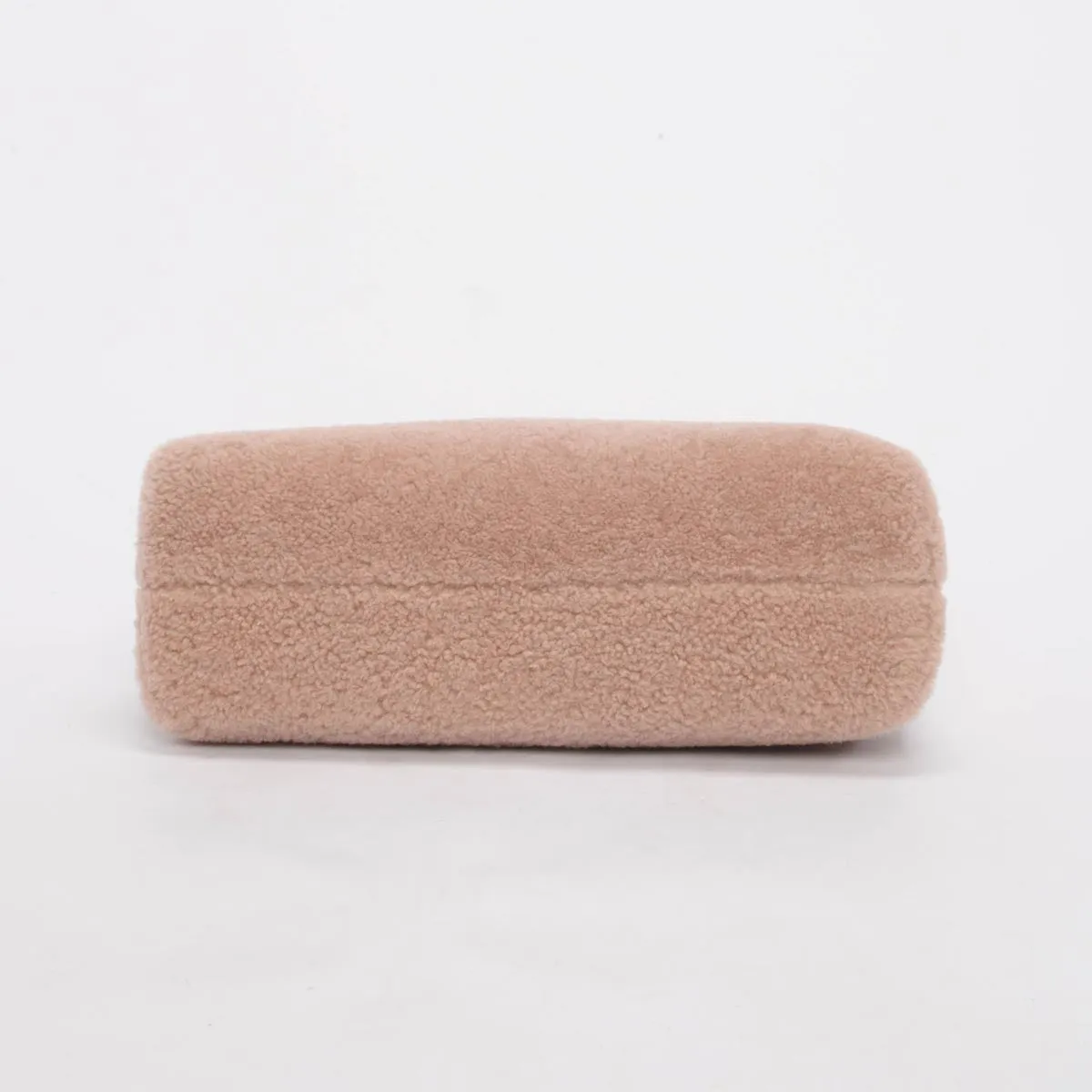 Fendi Rosa Plaster Shearling Medium Fendi First Clutch