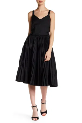 Few Moda Turn Up the Pleat Midi Dress