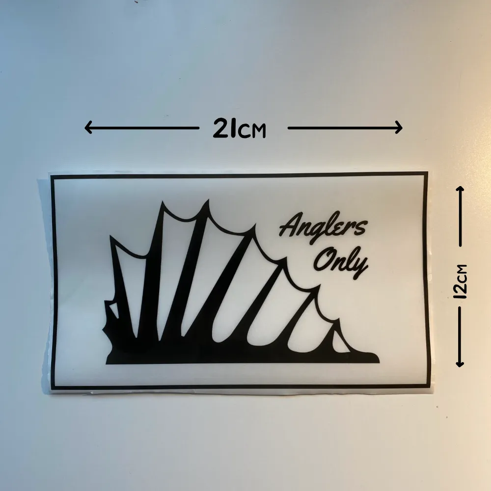 ‘Fin Up’ Sticker for Double-Sided Box (Large)