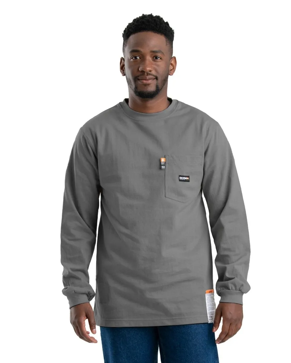 Flame Resistant Crew Neck Pocket T-Shirt