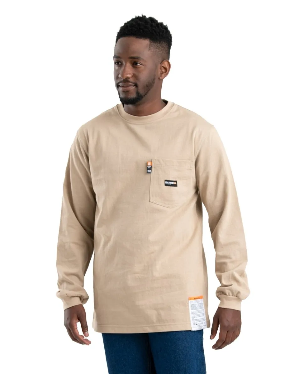 Flame Resistant Crew Neck Pocket T-Shirt