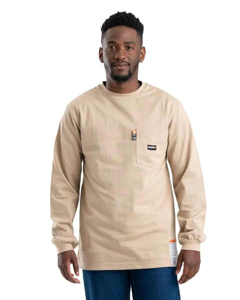 Flame Resistant Crew Neck Pocket T-Shirt