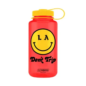 Free and Easy Be Happy Red 32 Oz Nalgene Wide Mouth Water Bottle