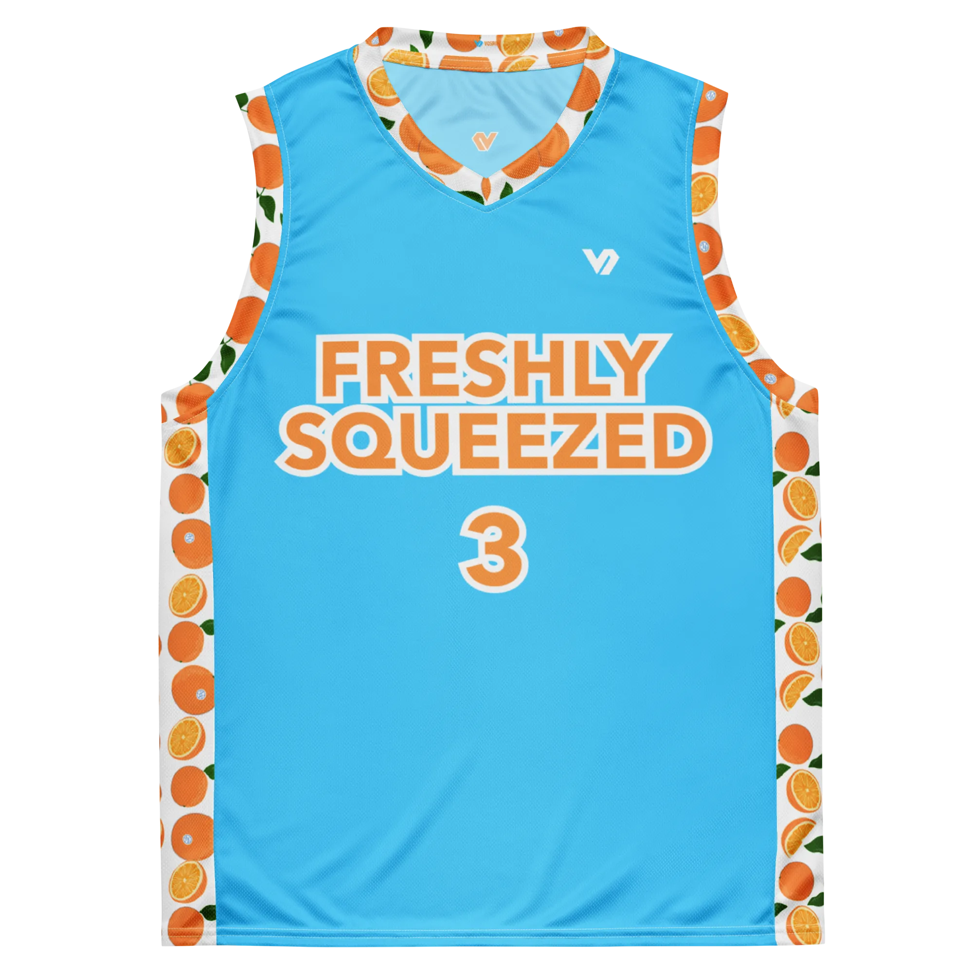 Freshly Squeezed Recycled unisex basketball jersey