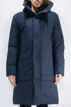 g-Lab Mens Eco *Parka Peak Quilted - Dark Navy