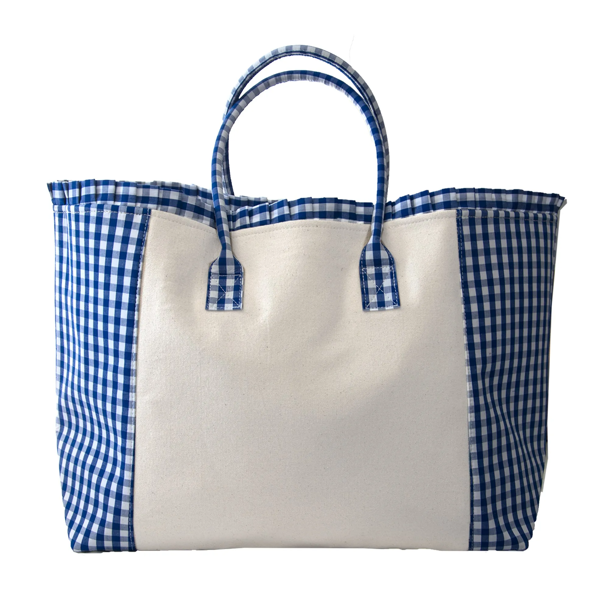 Gingham Large Weekender Tote