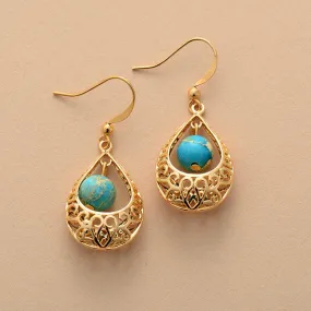 Giragun Blue Jasper Dangle Earrings