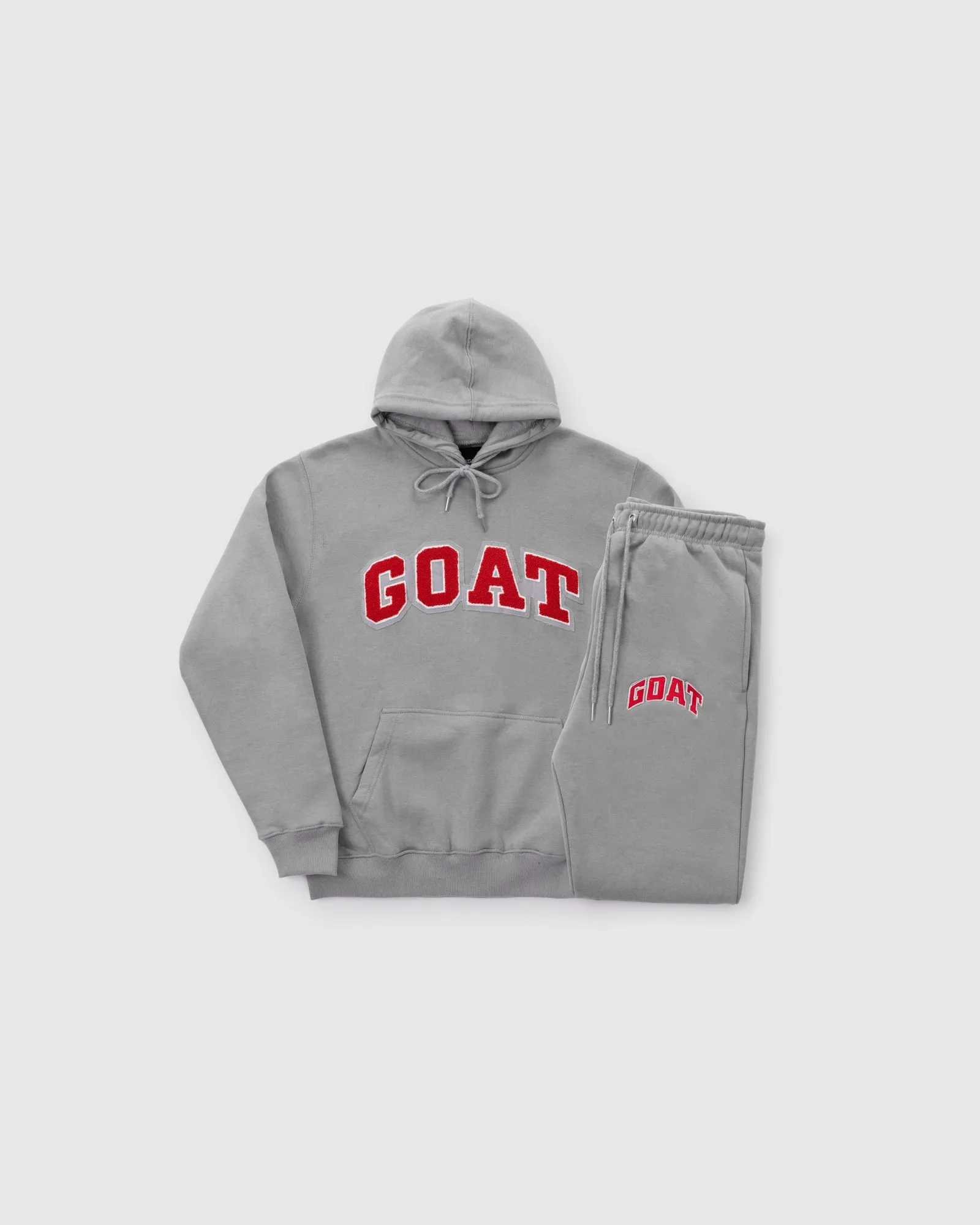 GOAT Arch Logo Chenille Sweatsuit (Cement Grey)