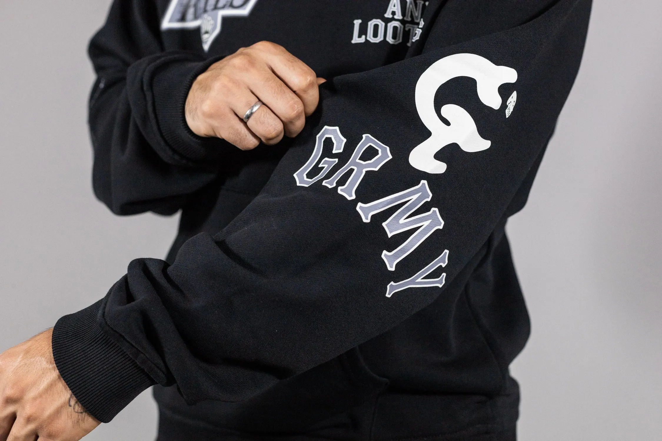 Grimey Causing Panic Vintage Hoodie