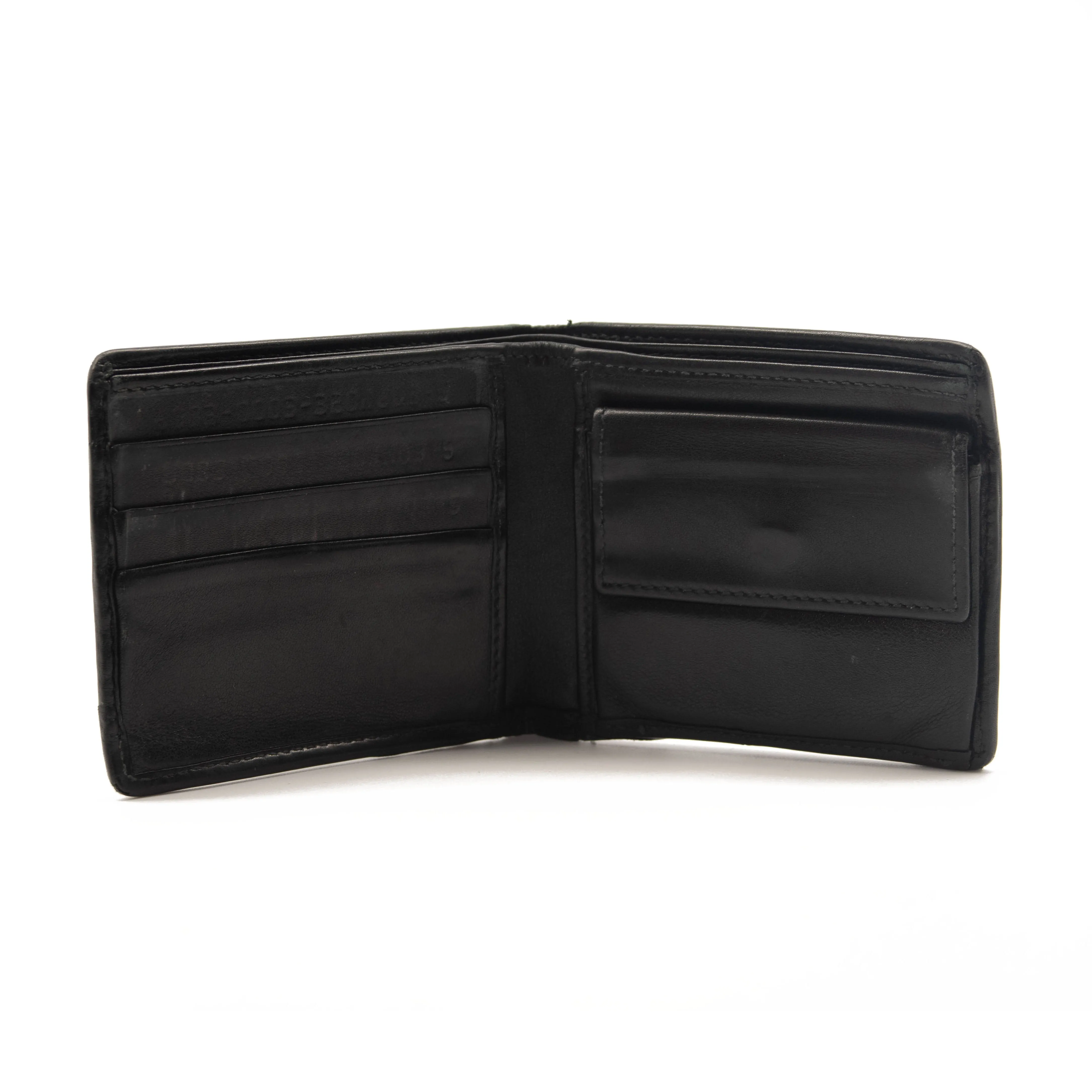 Gucci Black GG Logo Microguccissima Leather Bifold Wallet