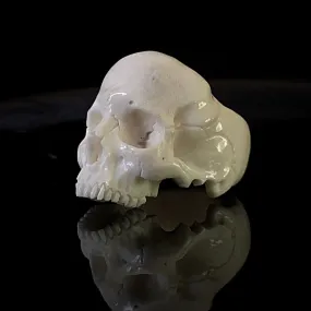 Hand Carved Skull Ring