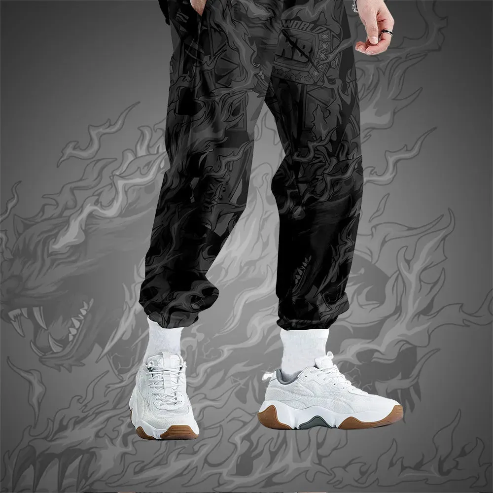 Harajuku Jogger Trousers Streetwear Japanese Style Anime Sweatpants Men Multi Pocket Long Cargo Pant Pants Plus Size 4XL 5XL 6XL