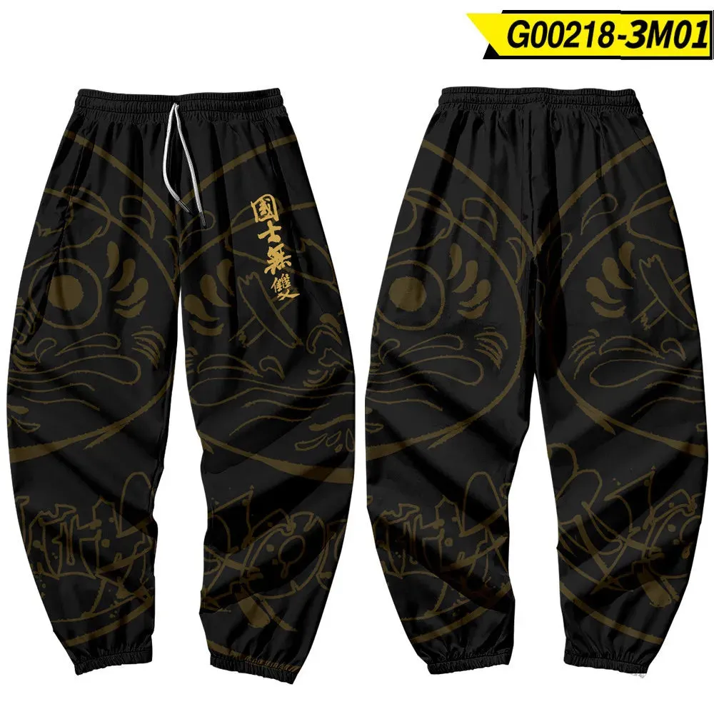 Harajuku Jogger Trousers Streetwear Japanese Style Anime Sweatpants Men Multi Pocket Long Cargo Pant Pants Plus Size 4XL 5XL 6XL