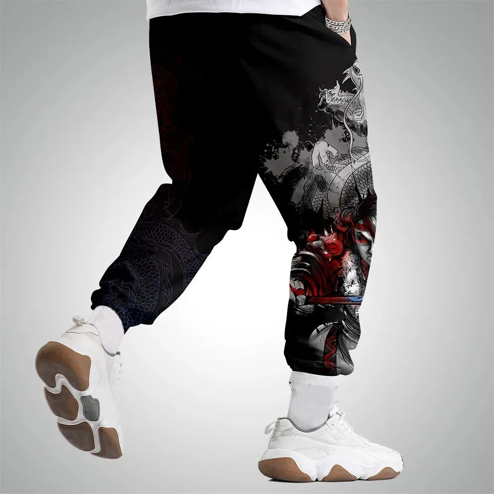 Harajuku Jogger Trousers Streetwear Japanese Style Anime Sweatpants Men Multi Pocket Long Cargo Pant Pants Plus Size 4XL 5XL 6XL