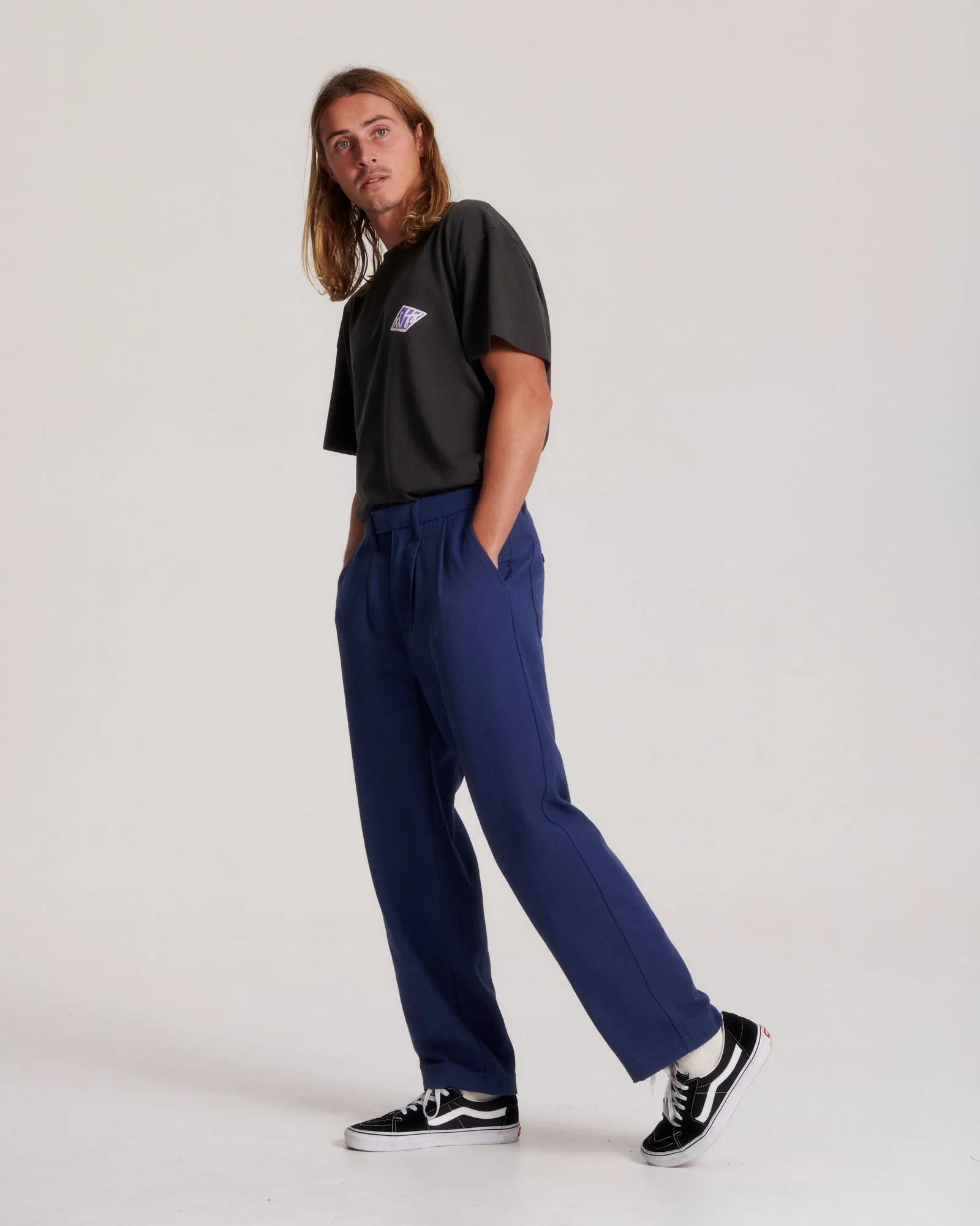 Harro Twill Pant - Worker Blue